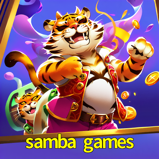 Imagem promocional da samba games mostrando a plataforma e suas vantagens